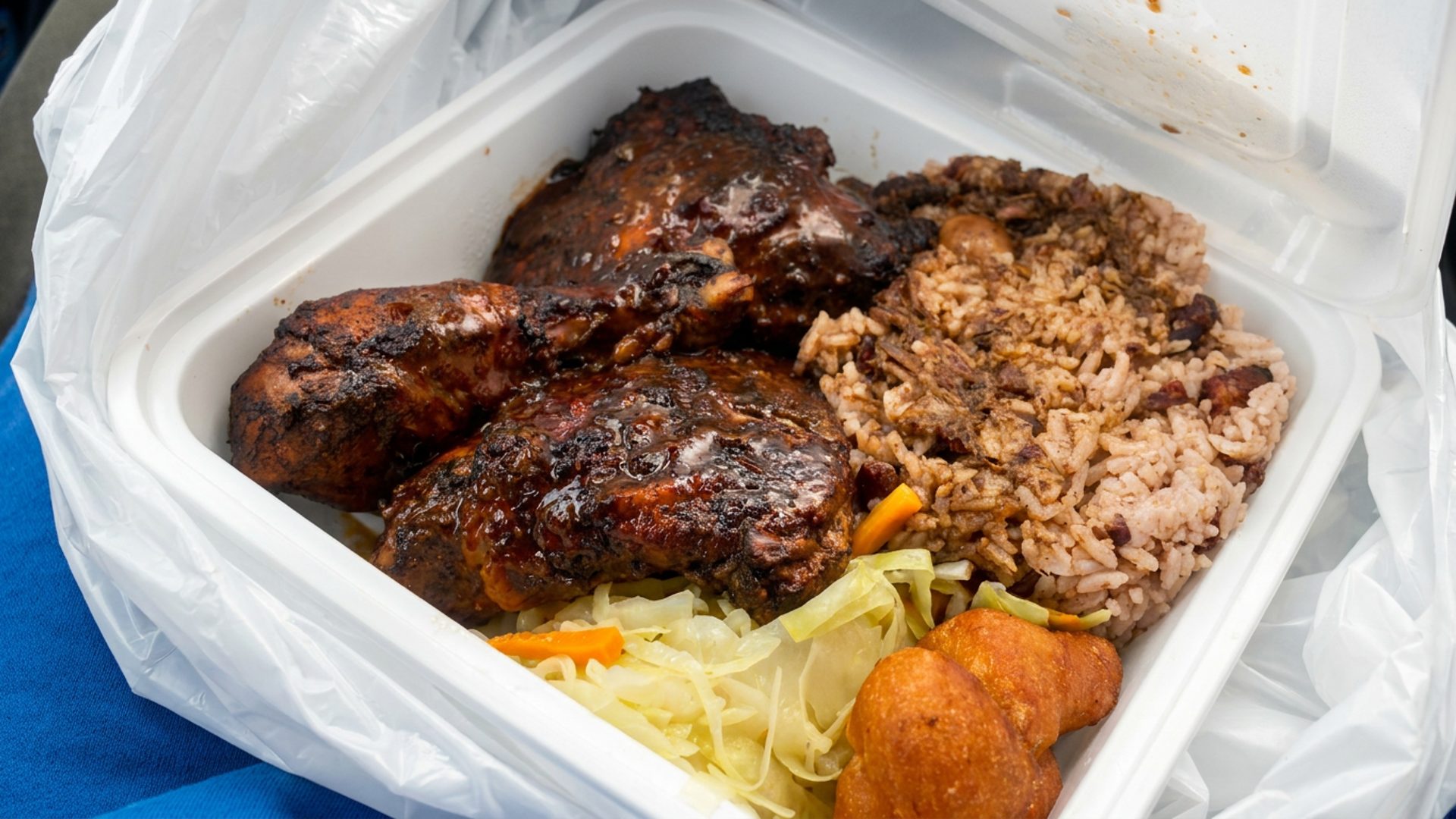 The jerk chicken